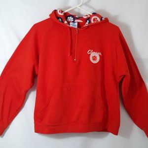 Clemson University Tigers Fleece Hoodie - 1/4 Zip opening - Size Large